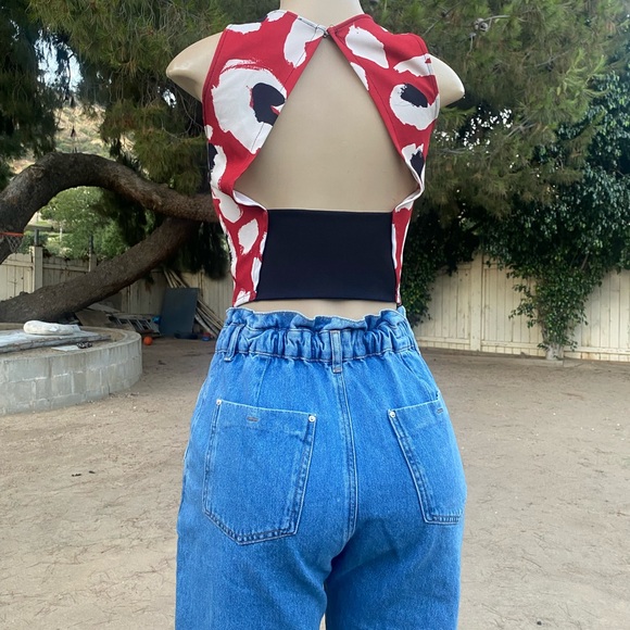 Zara elastic waist hight rise jeans - Picture 8 of 8